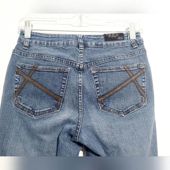 Jag Jeans Women’s Size 4P Bootcut Stretch Blue Denim Jeans Mid Rise - Picture 3 of 12